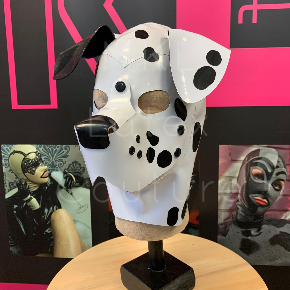 Dalmatian Latex Hood