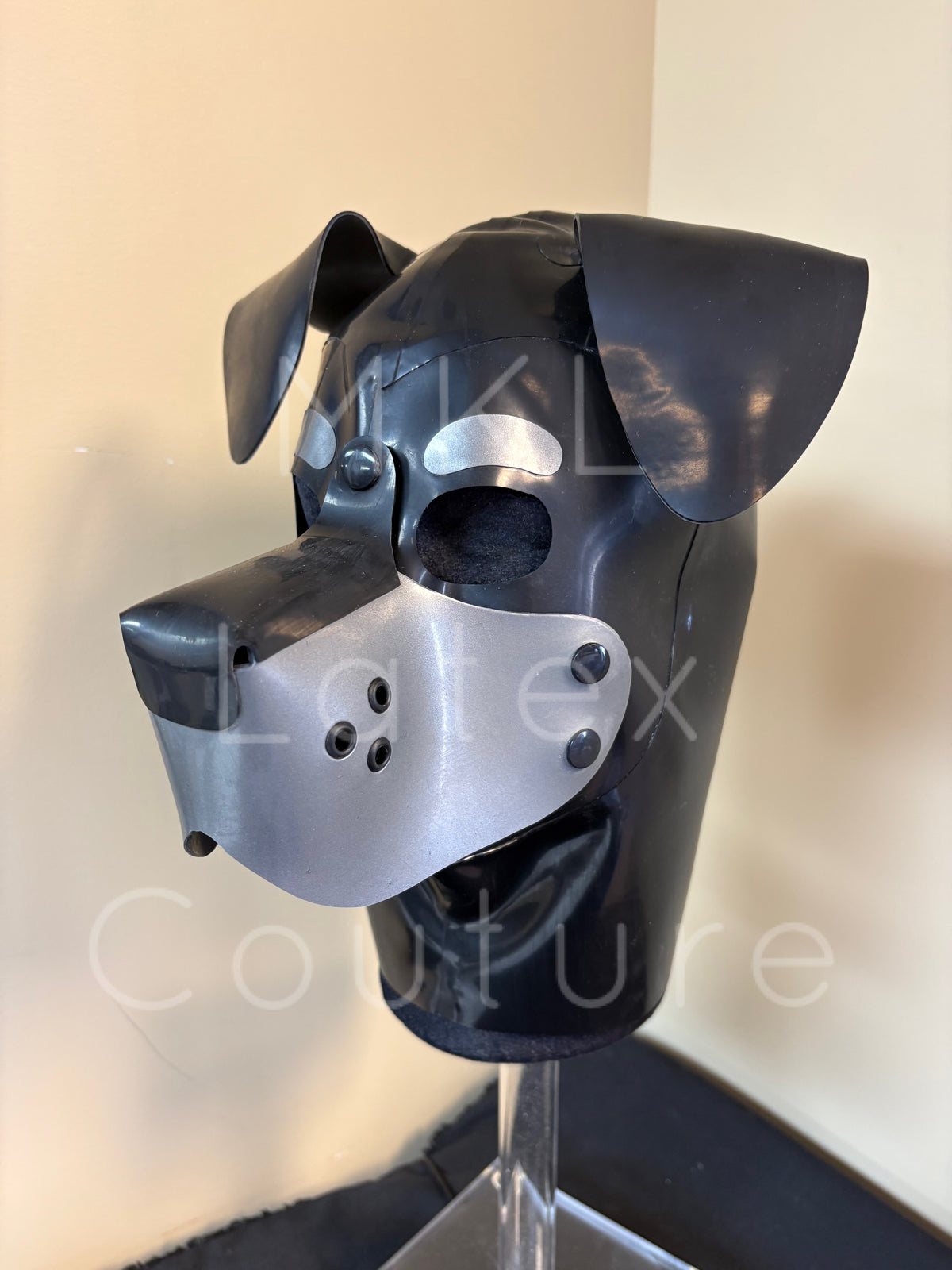 In Stock Ready to Ship - X-Large -Puppy Demo Latex Hood