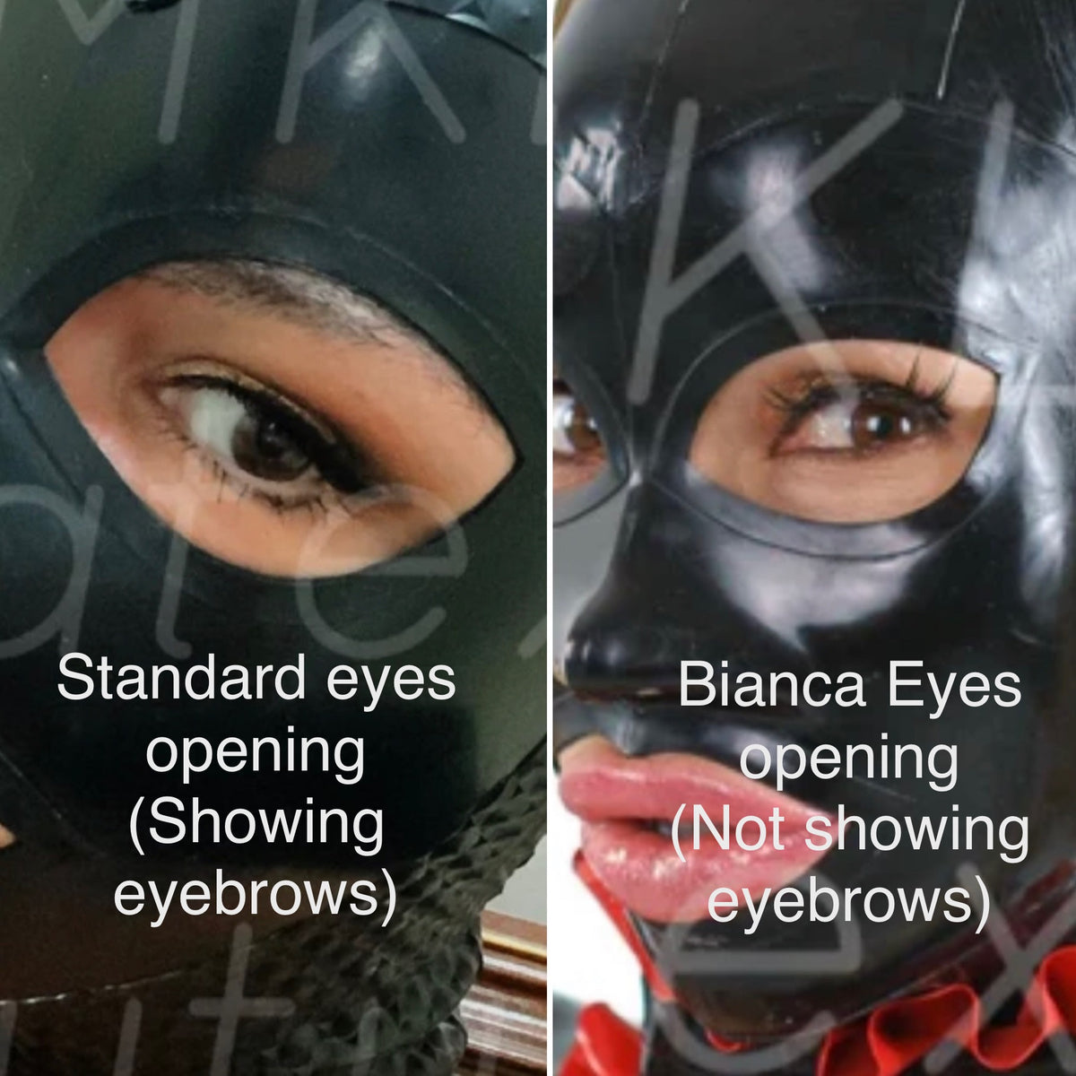 Bianca Latex Hood eyes