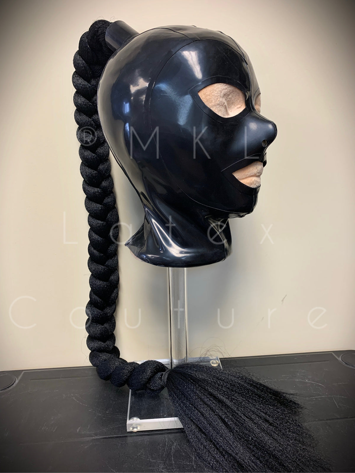 Bianca Latex Hood ponytail