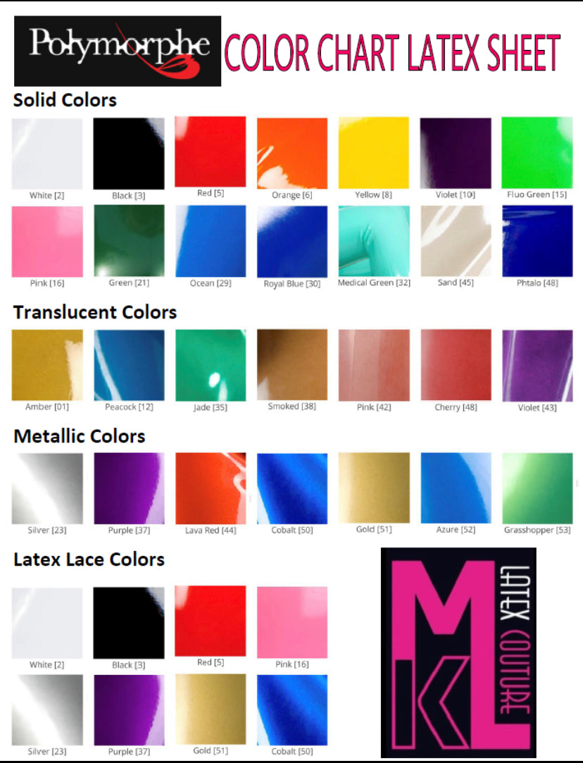 latex hood color chart
