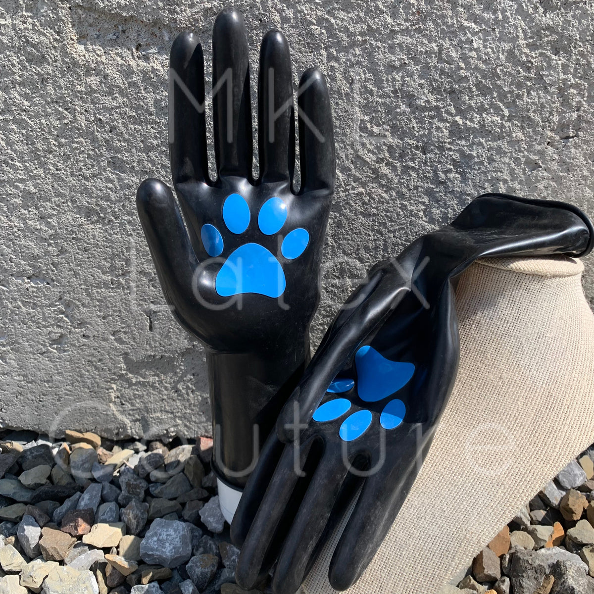 MKL Latex Couture Latex Paw Gloves