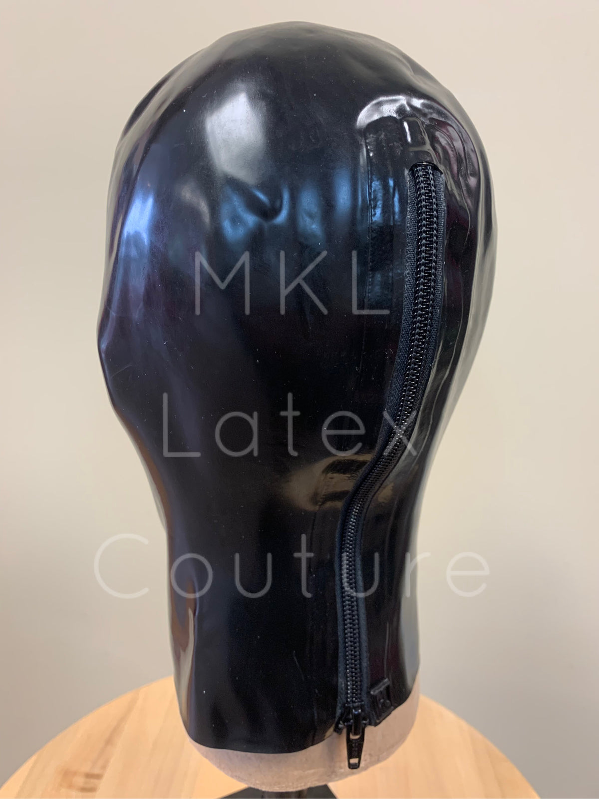 Dystopian Latex Hood with metal eyelets