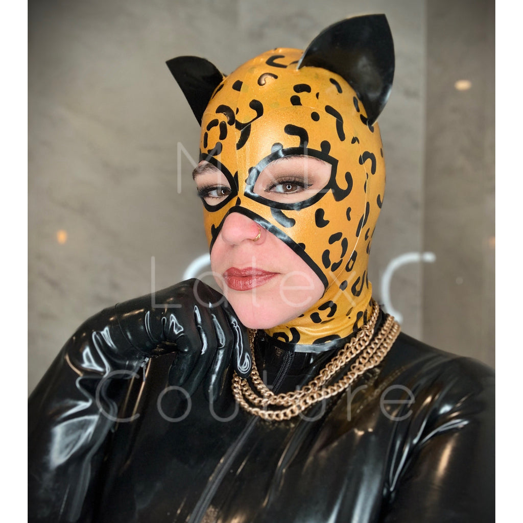 Jaguar Latex Hood – MKL Latex Couture