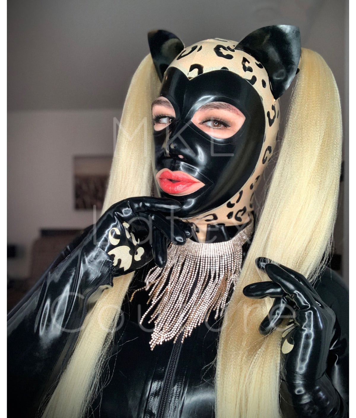 Leopard Latex Hood