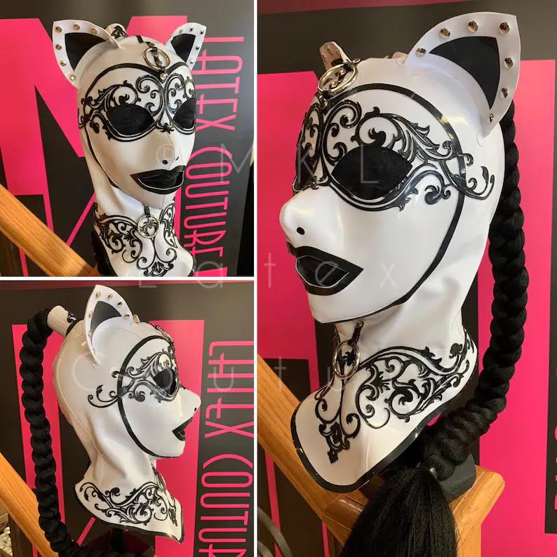 Kitty Dutchess Latex Lace Hood