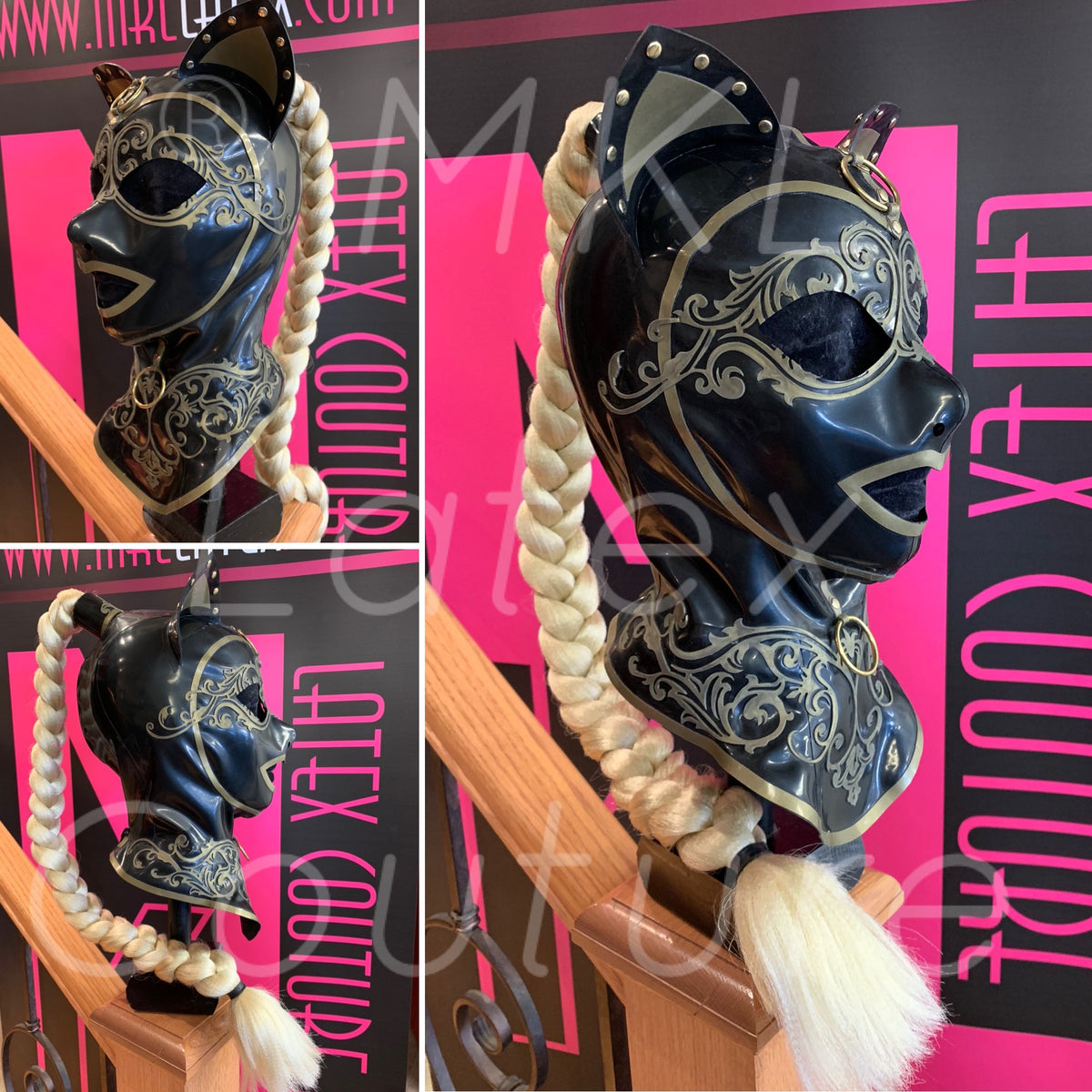 Kitty Dutchess Latex Lace Hood