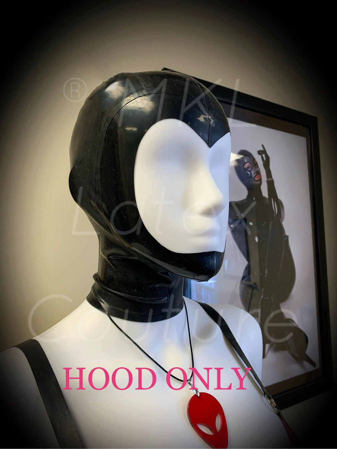 Open Face Latex Hood