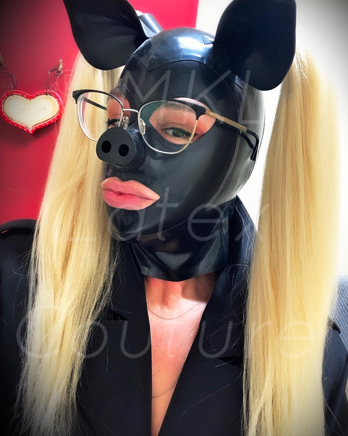 Piggy Latex Hood