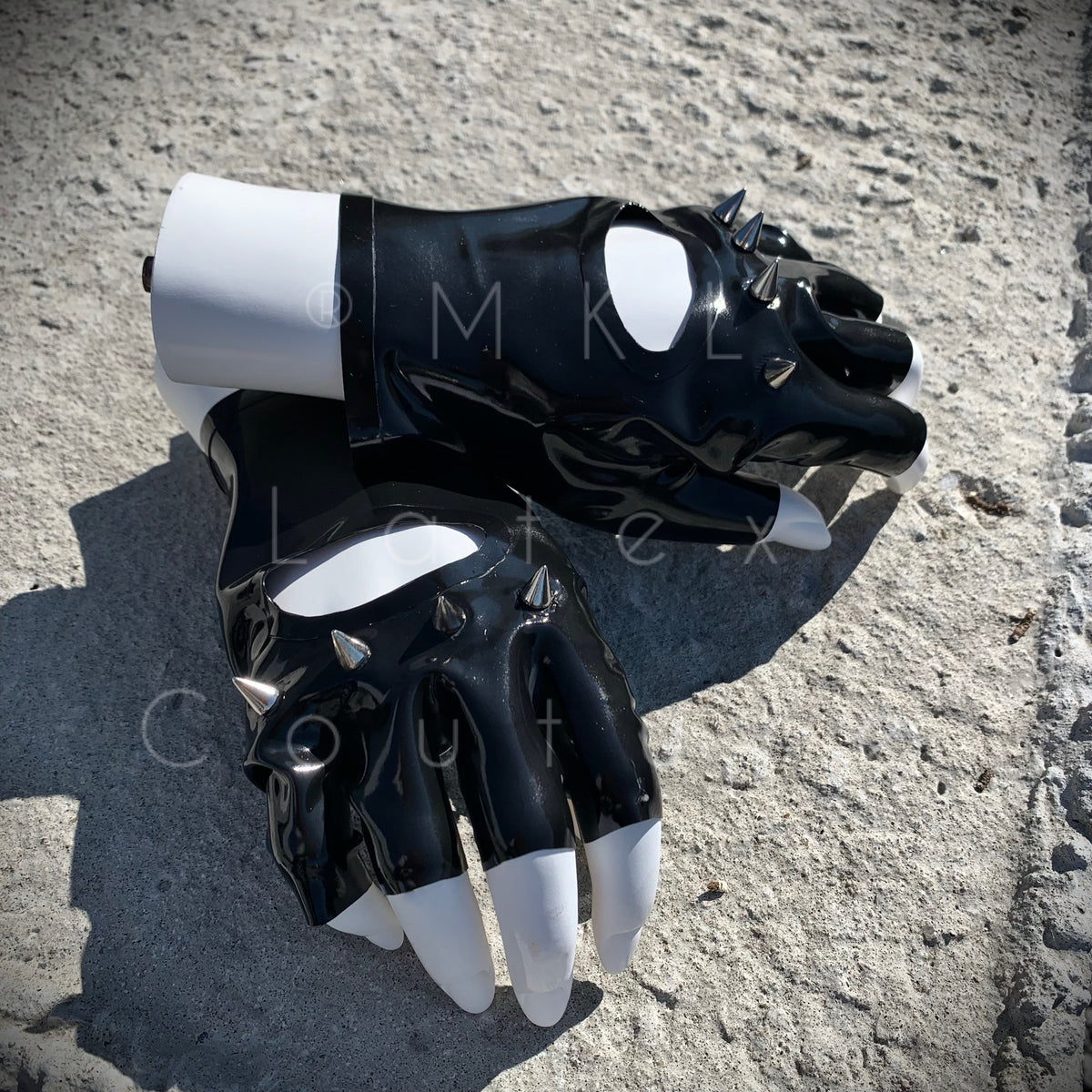 Vexy Latex Gloves with studs