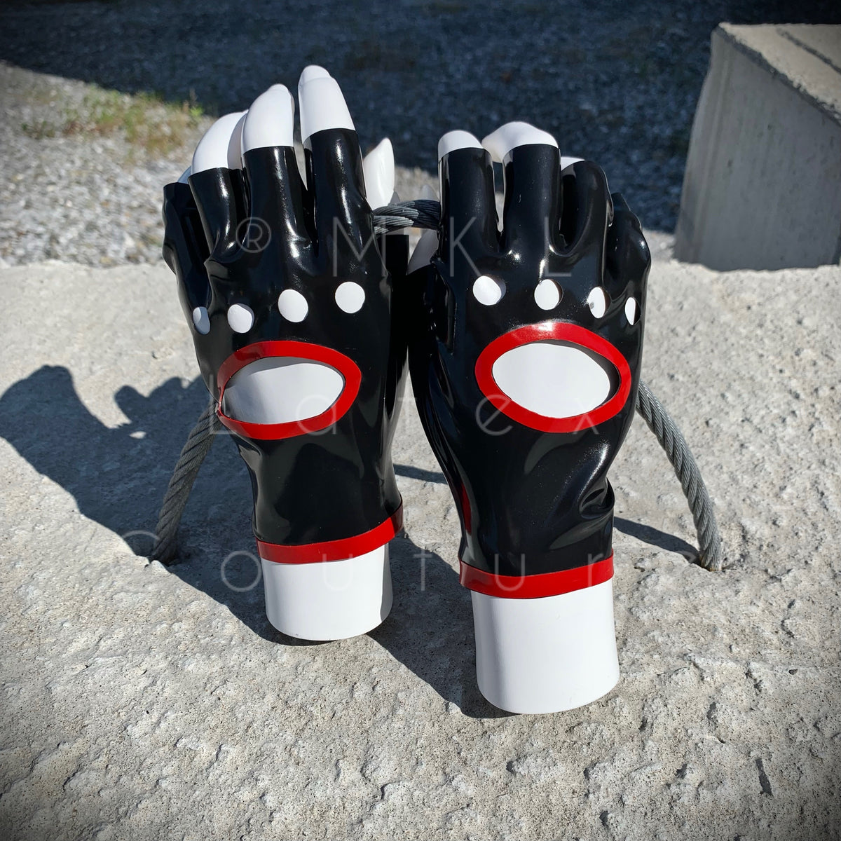 Vexy Latex Gloves with knuckle holes