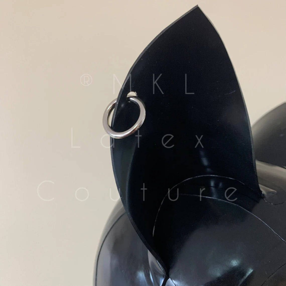 Latex hood earrings