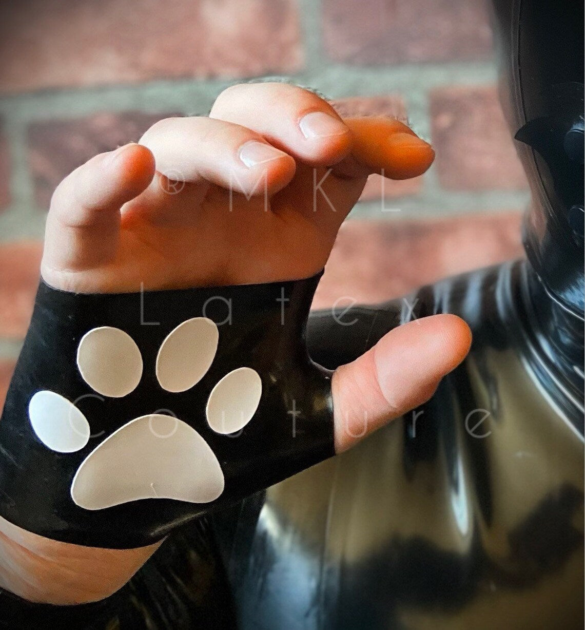 Cat Paws Latex Gauntlets