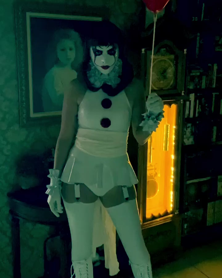 Latex hood Penny cosplay it red balloon movie