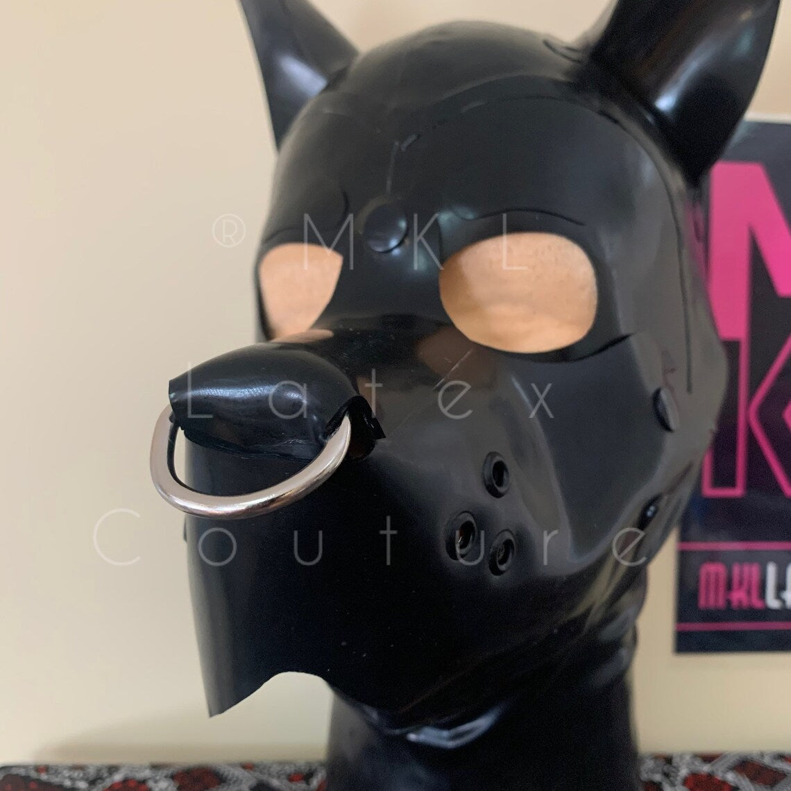Latex Hood Septum Ring Doggy & Puppy Hood