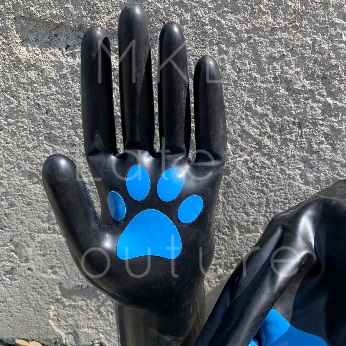 MKL Latex Couture Latex Paw Gloves 