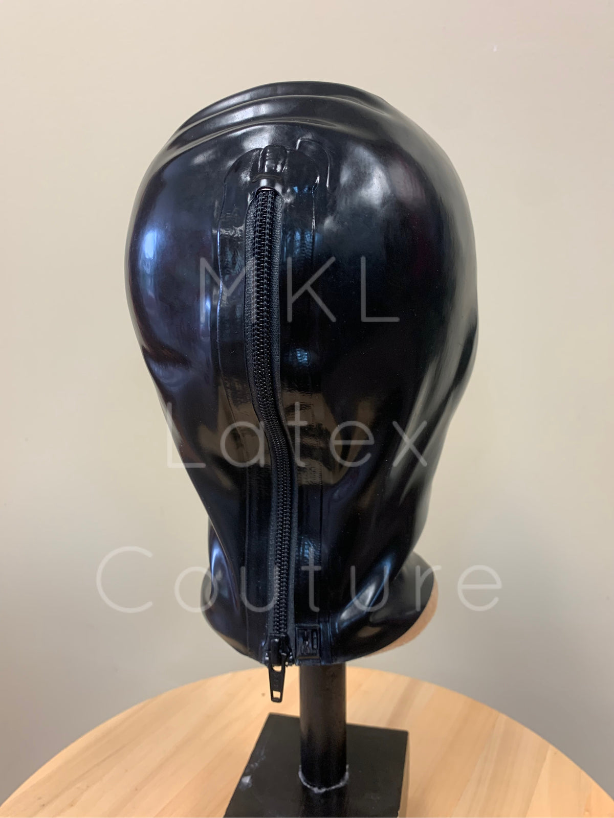 Dystopian Void Latex Hood with zippers