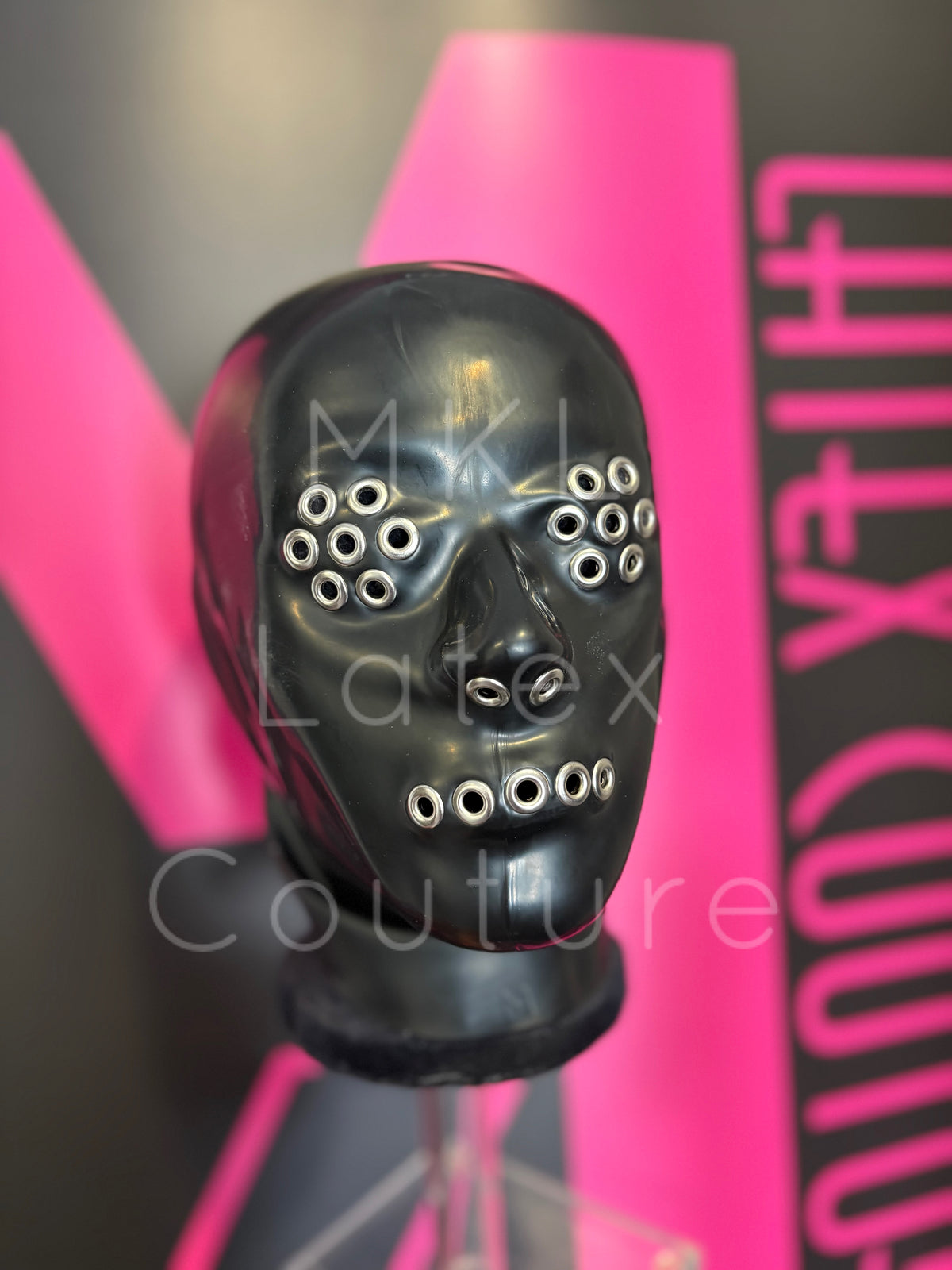 In Stock Ready to Ship - Medium -Dystopian Haze Demo Latex Hood
