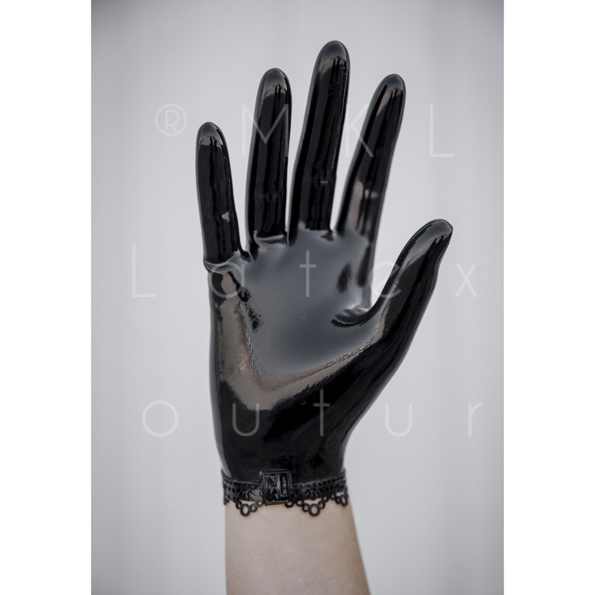 Palm Ann Lace Short Latex Gloves 