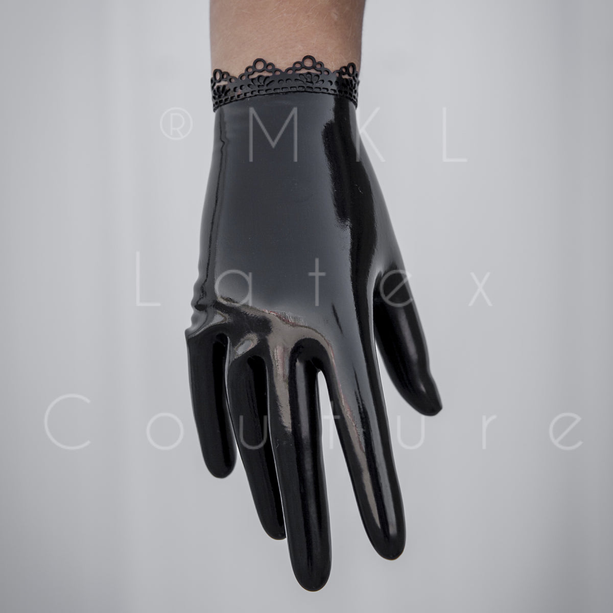 Top Ann Lace Short Latex Gloves 