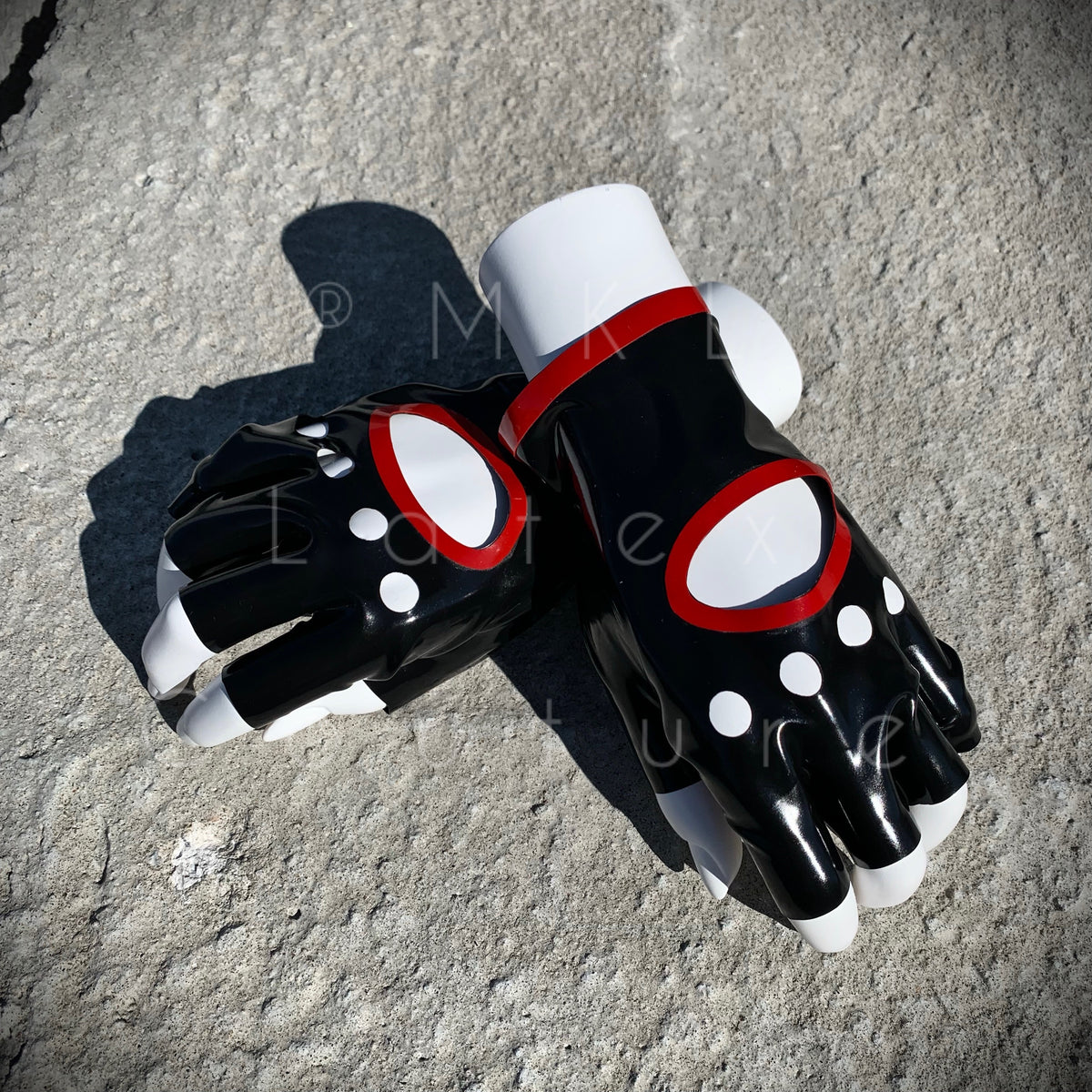 Vexy Latex Gloves with knuckle holes