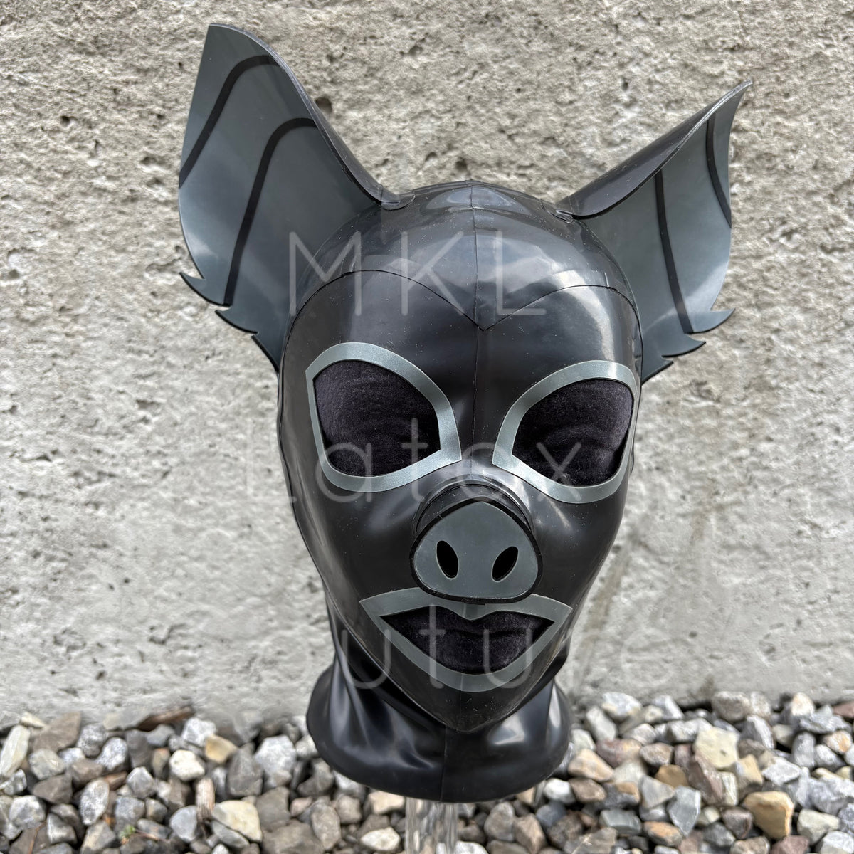 Bat latex hood handmade in Canada