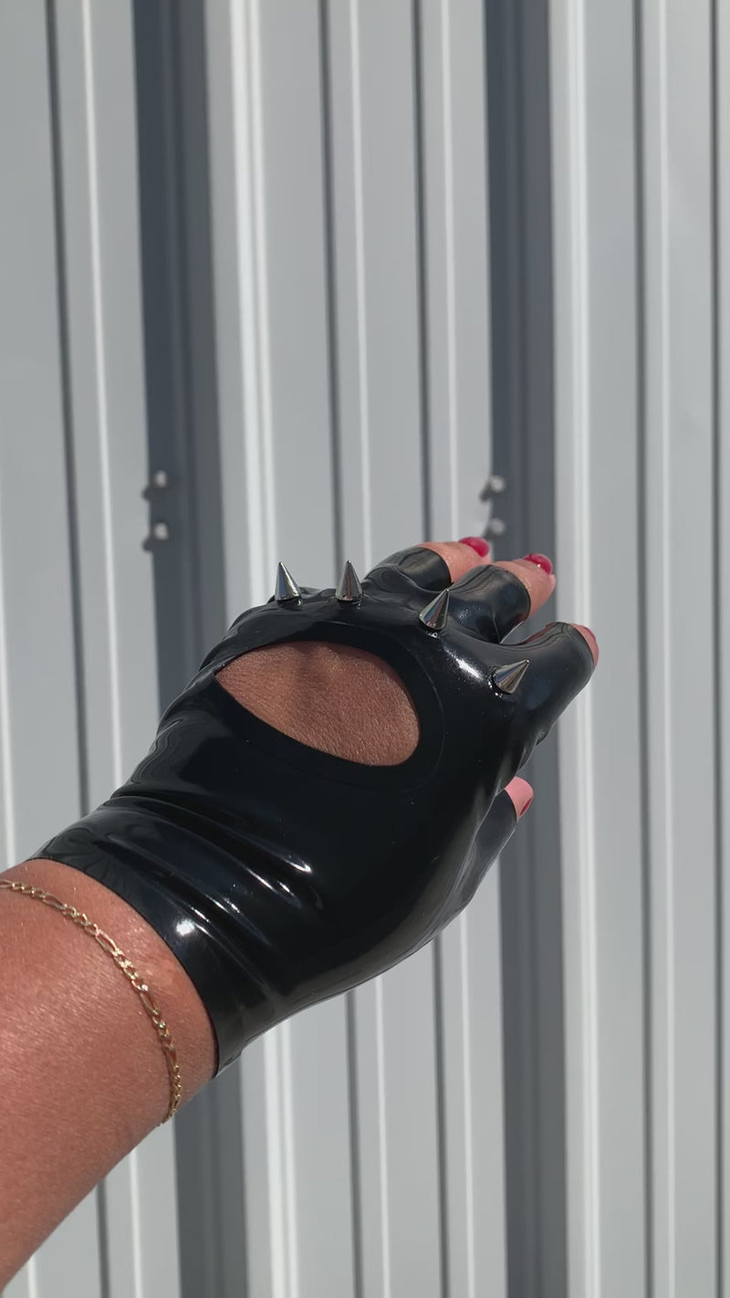 Vexy Latex Gloves with studs